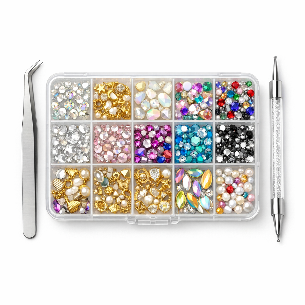 Nail Art Rhinestones & Gems Kit
