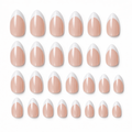 French Tip Press-On Nails – Almond