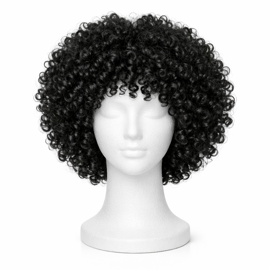 Curly Afro Wig – Natural Black