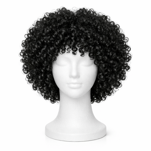 Curly Afro Wig – Natural Black