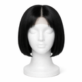 Short Bob Lace Front Wig – Jet Black