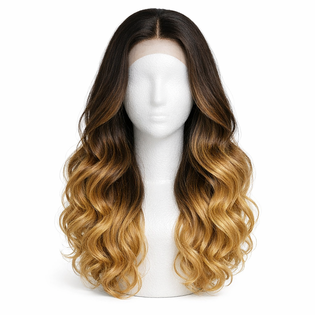 Body Wave Lace Front Wig – Ombre Brown