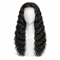 Deep Wave Lace Front Wig – Natural Black